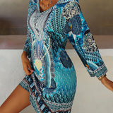 Emelia - Leuchtendes Boho-Druckkleid - Ansicht 4