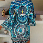 Emelia - Leuchtendes Boho-Druckkleid - Ansicht 2
