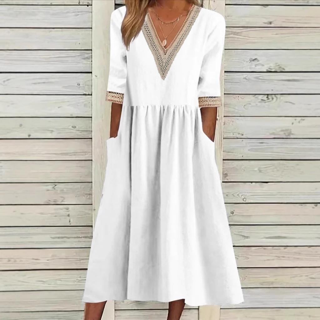 Livia | Midilanges Spitzenkleid - Ansicht 2