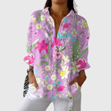 Leichte und farbenfrohe Druckbluse von Stefanie Berlin