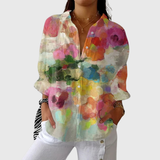 Leichte und farbenfrohe Druckbluse von Stefanie Berlin
