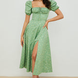 Anja - Kleid mit Puffärmeln und Blumenprint - Ansicht 3