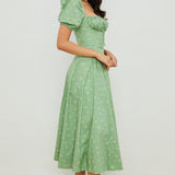 Anja - Kleid mit Puffärmeln und Blumenprint - Ansicht 4