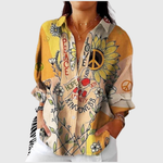 Leichte und farbenfrohe Druckbluse von Stefanie Berlin