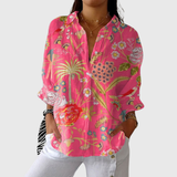 Leichte und farbenfrohe Druckbluse von Stefanie Berlin