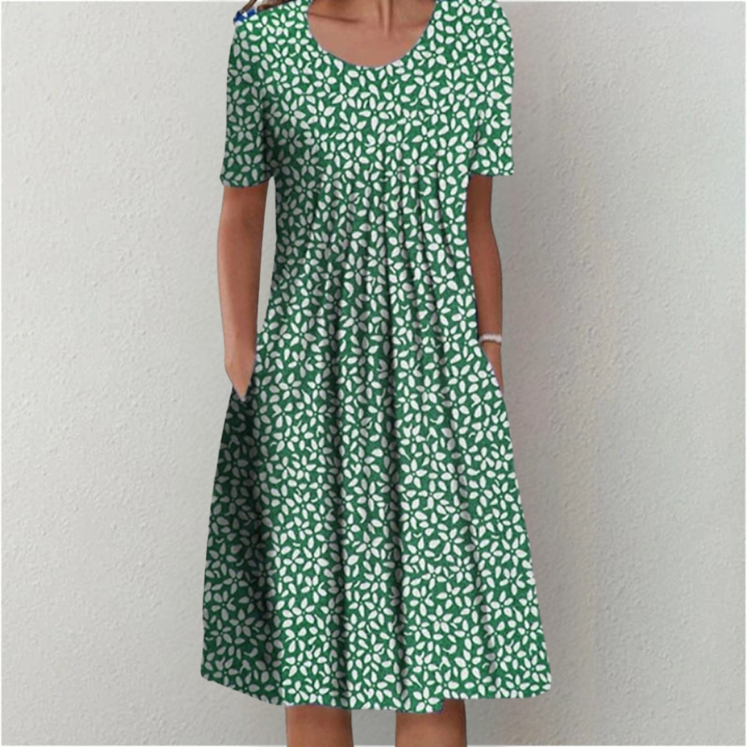 Tanja | Elegantes und lässiges Blumenkleid mit Taschen - Ansicht 9