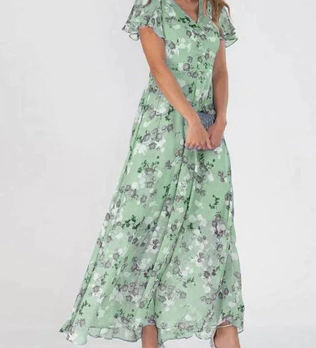 Kirsten | Elegantes und fließendes Kleid mit figurbetonendem Effekt - Ansicht 2