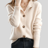 Claire | Kaschmir Cardigan im Retro-Stil - Ansicht 2