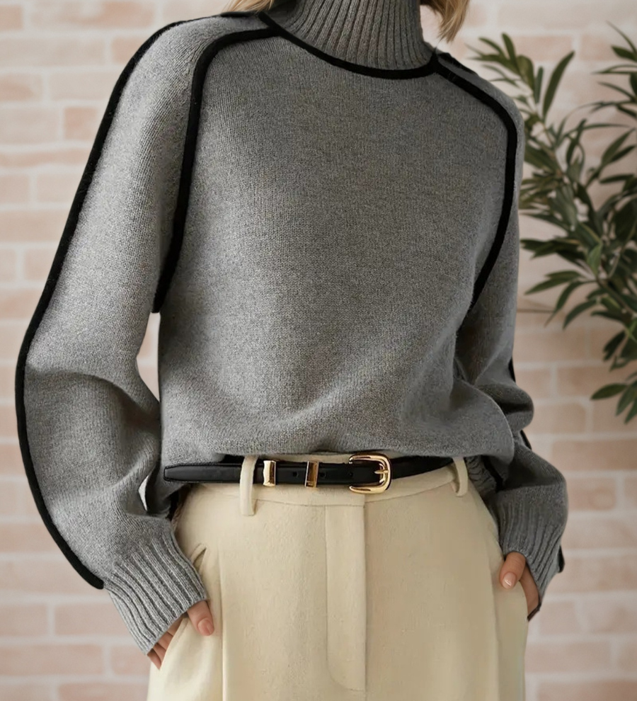 Donna | Eleganter Pullover mit Stehkragen - Ansicht 3