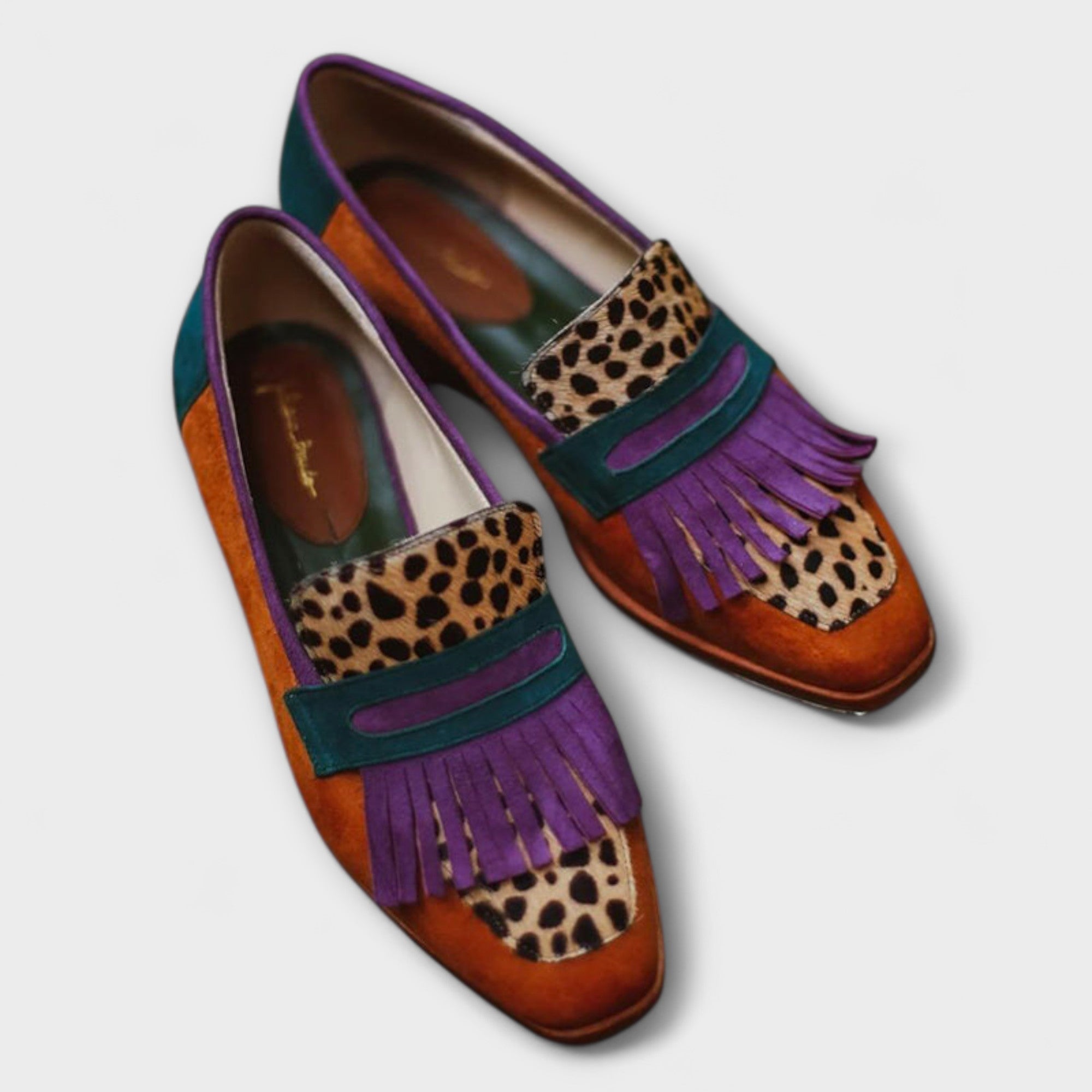 Franziska | Mokassin Braun Leopard von Stefanie Berlin