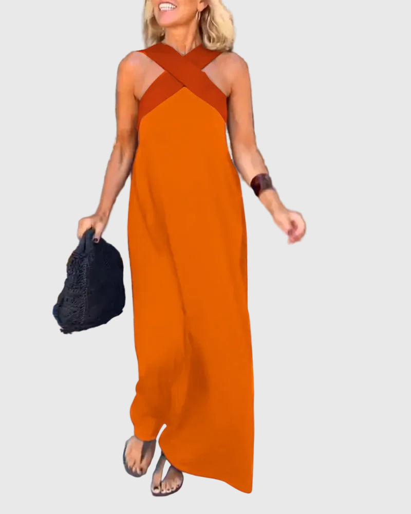 Elena | Elegantes und fließendes Maxikleid - Ansicht 12