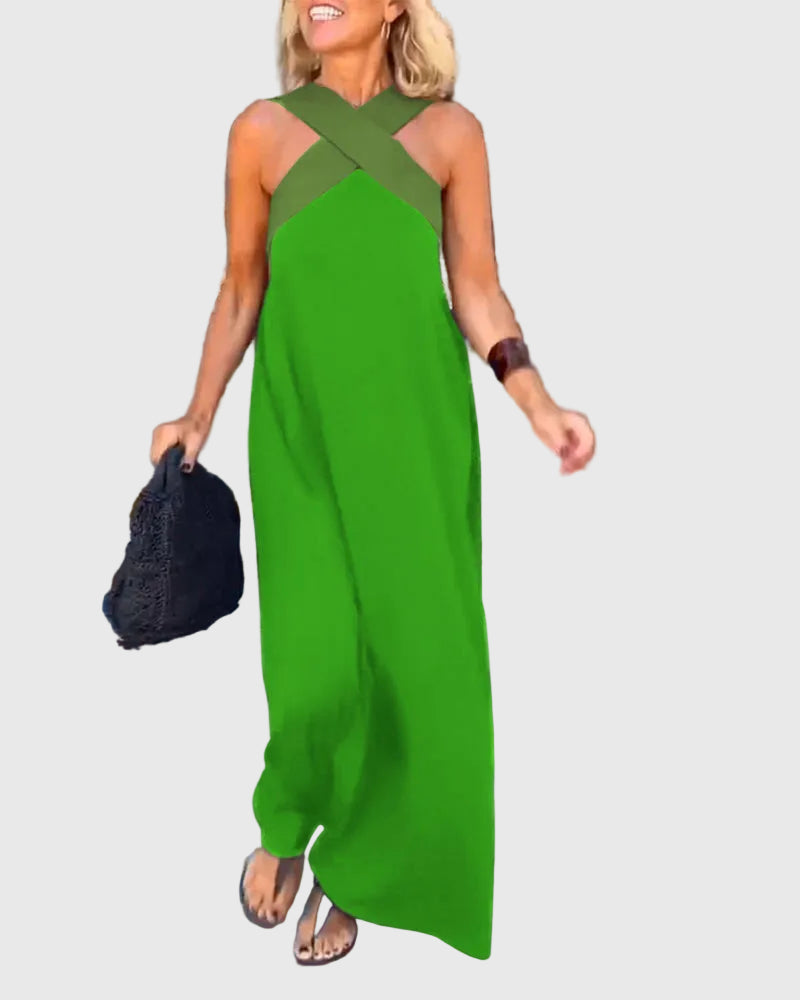 Elena | Elegantes und fließendes Maxikleid - Ansicht 10