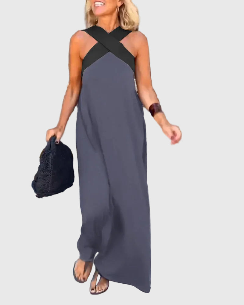 Elena | Elegantes und fließendes Maxikleid - Ansicht 13
