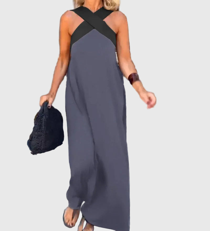 Elena | Elegantes und fließendes Maxikleid - Ansicht 13