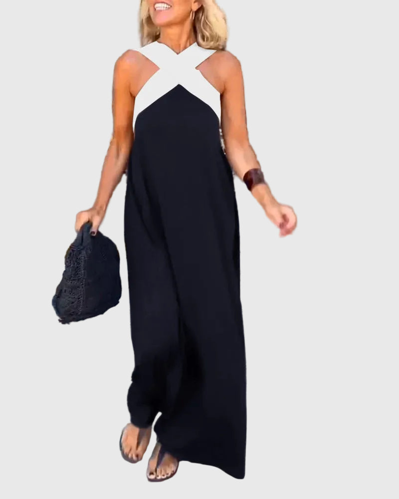 Elena | Elegantes und fließendes Maxikleid - Ansicht 6