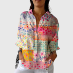 Leichte und farbenfrohe Druckbluse von Stefanie Berlin