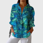 Leichte und farbenfrohe Druckbluse von Stefanie Berlin