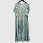 Indigo | Elegantes Midi-Kleid mit Blumenmuster - Ansicht 9