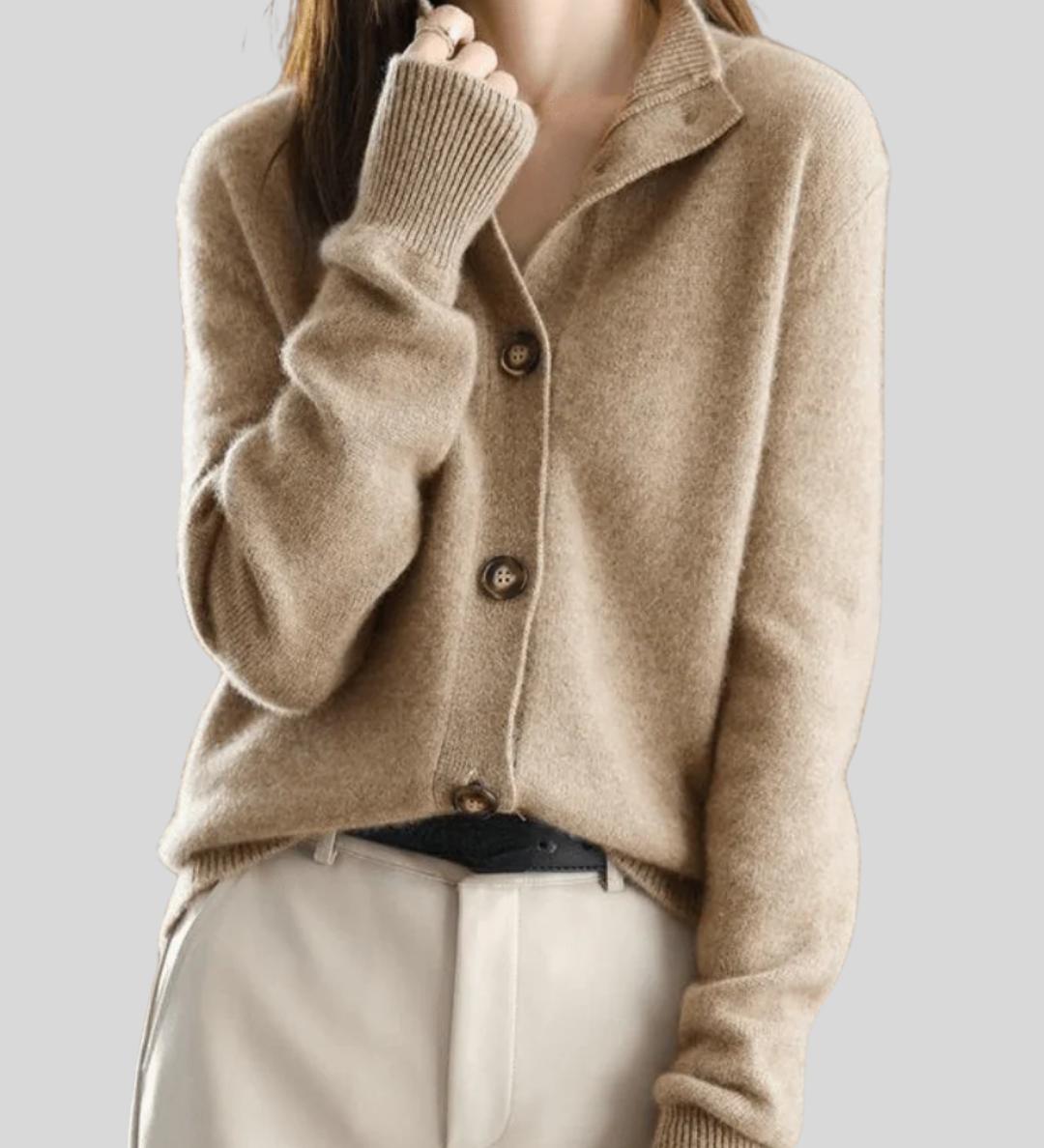 Claire | Kaschmir Cardigan im Retro-Stil - Ansicht 4