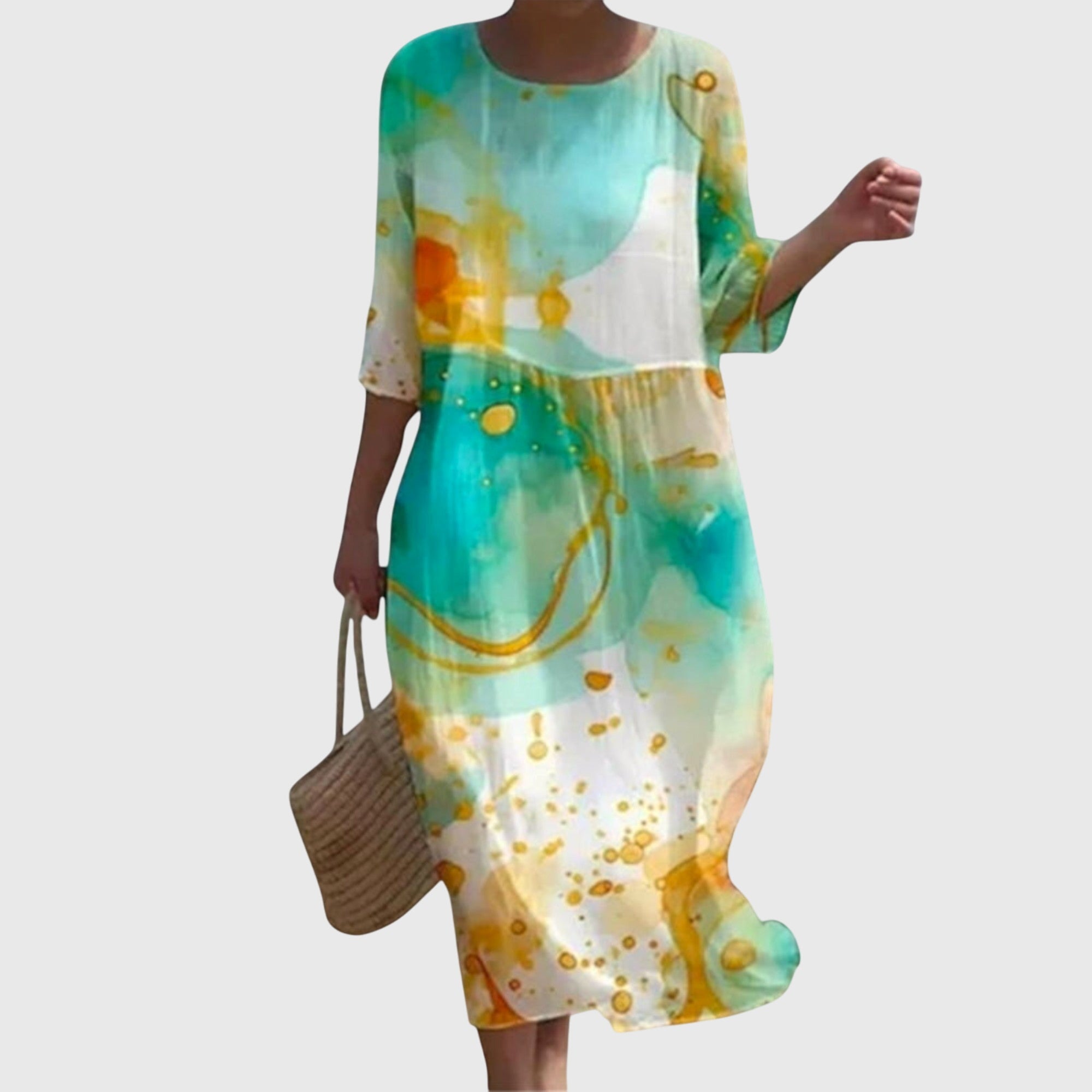 Simone | Elegantes Maxi-Blumenkleid - Ansicht 2