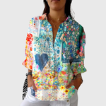 Leichte und farbenfrohe Druckbluse von Stefanie Berlin