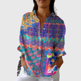 Leichte und farbenfrohe Druckbluse von Stefanie Berlin