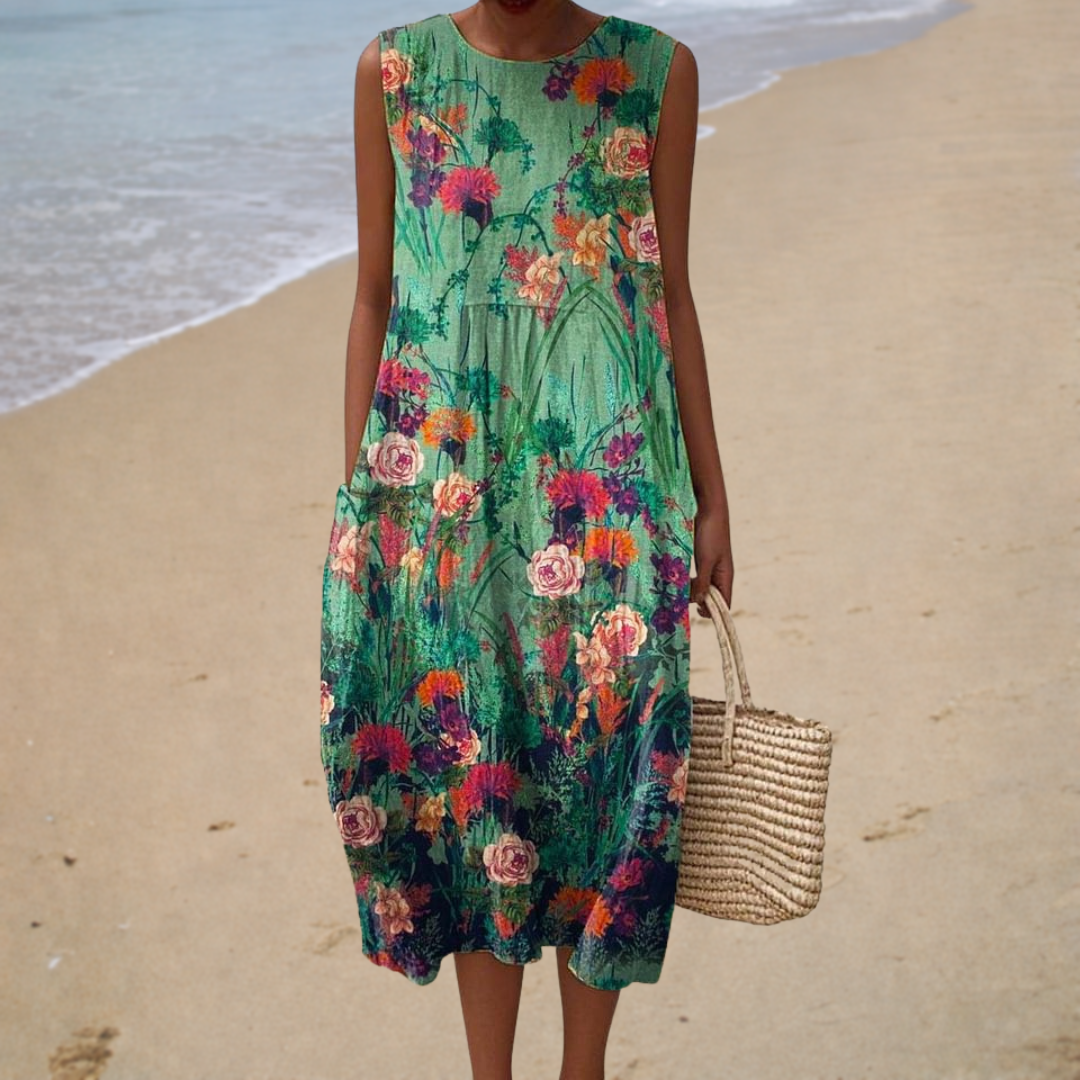 Bequeme ärmellose Sommerkleid von Stefanie Berlin