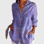 Leichte und farbenfrohe Druckbluse von Stefanie Berlin