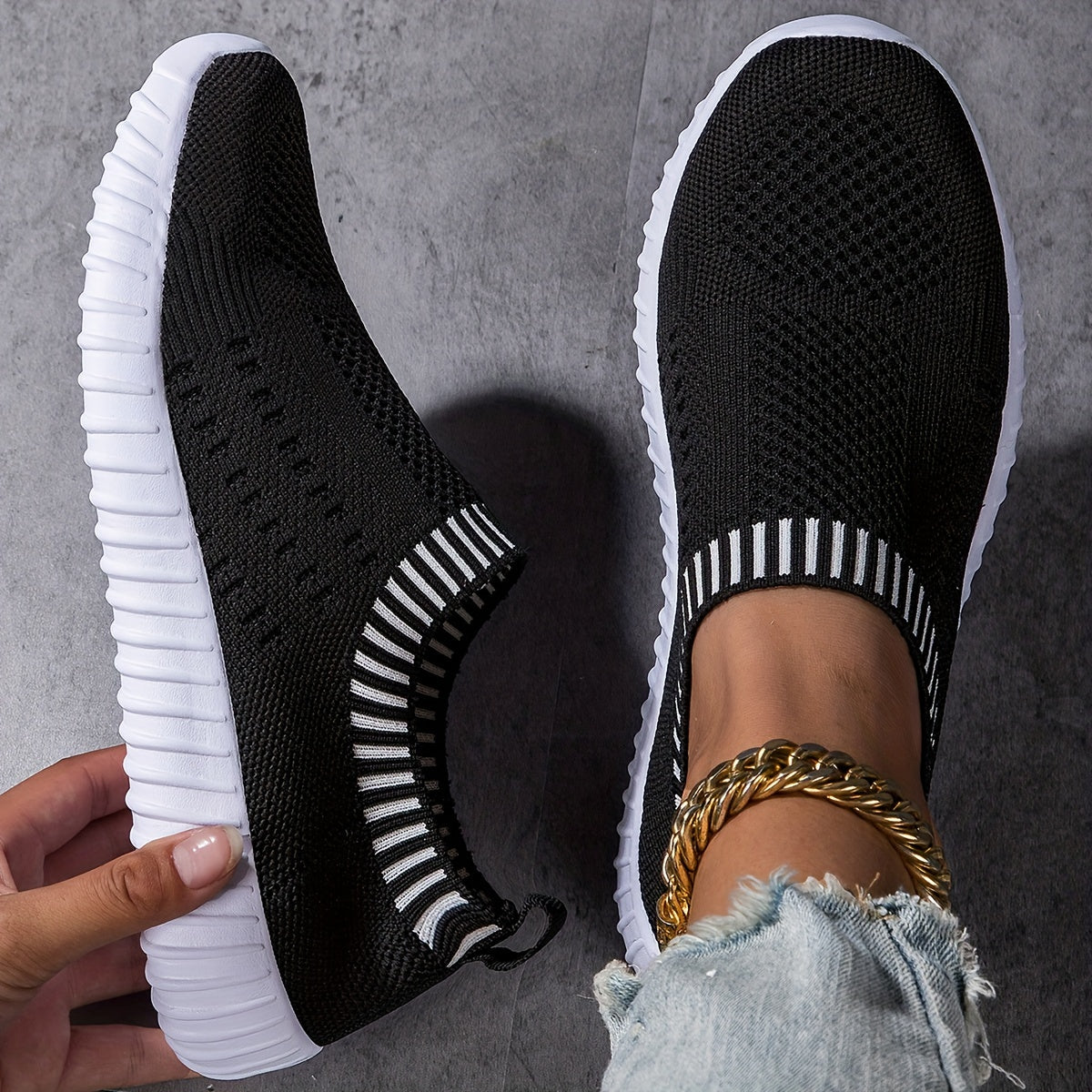 Ultraleichte, rutschfeste Sneakersocken von Stefanie Berlin
