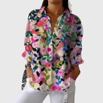 Leichte und farbenfrohe Druckbluse von Stefanie Berlin