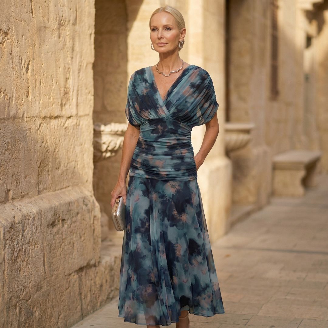 Luna | Elegantes Blaues Kleid von Stefanie Berlin