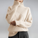 Laura | Luxuriöser Kaschmirpullover mit Stehkragen - Ansicht 4