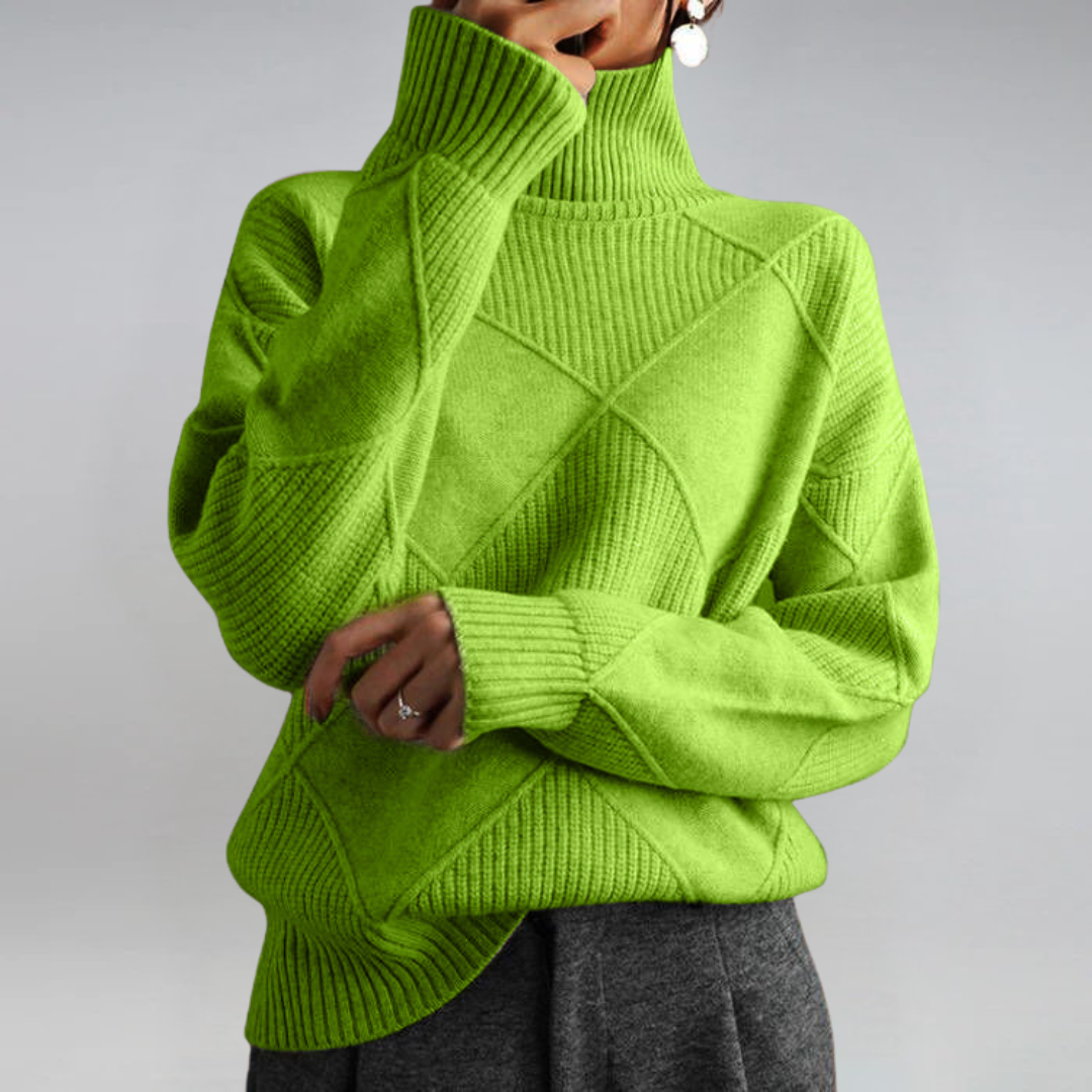Laura | Luxuriöser Kaschmirpullover mit Stehkragen - Ansicht 10