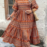 Janina - Fließendes Ethno-Kleid - Ansicht 6