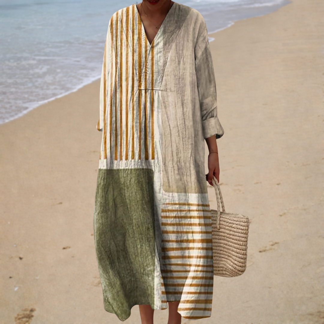 Flatterndes Sommerkleid mit Druck von Stefanie Berlin