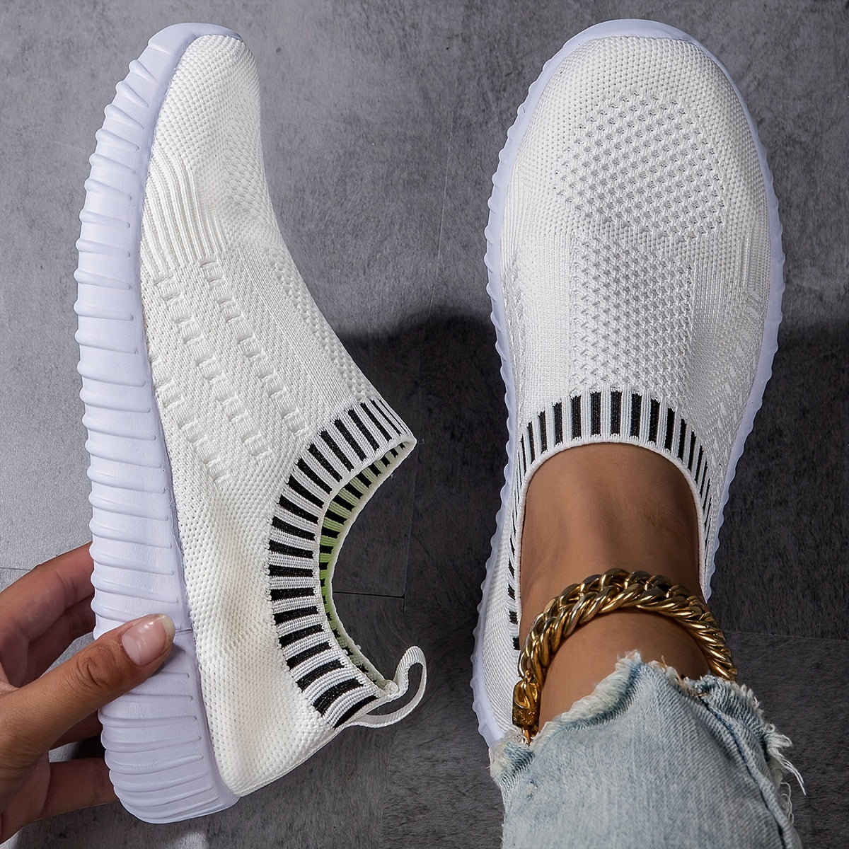 Ultraleichte, rutschfeste Sneakersocken - Ansicht 3