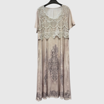 Indigo | Elegantes Midi-Kleid mit Blumenmuster - Ansicht 7