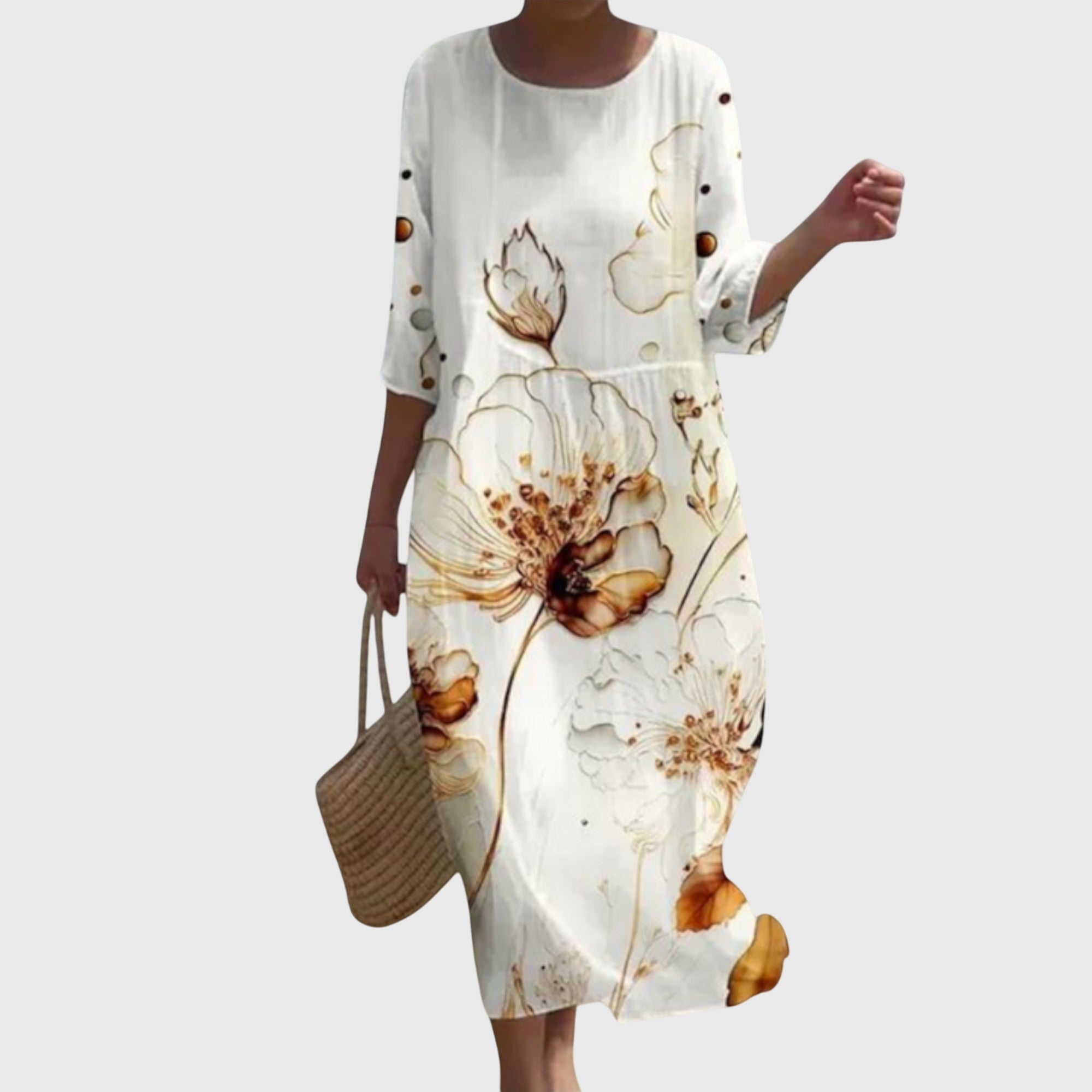 Simone | Elegantes Maxi-Blumenkleid - Ansicht 5