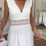 Cornelia - Spitzen-Camisolekleid mit V-Ausschnitt - Ansicht 4
