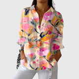 Leichte und farbenfrohe Druckbluse von Stefanie Berlin