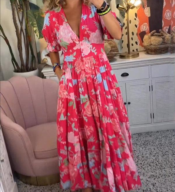 Floriana - Leuchtendes Blumenkleid - Ansicht 2