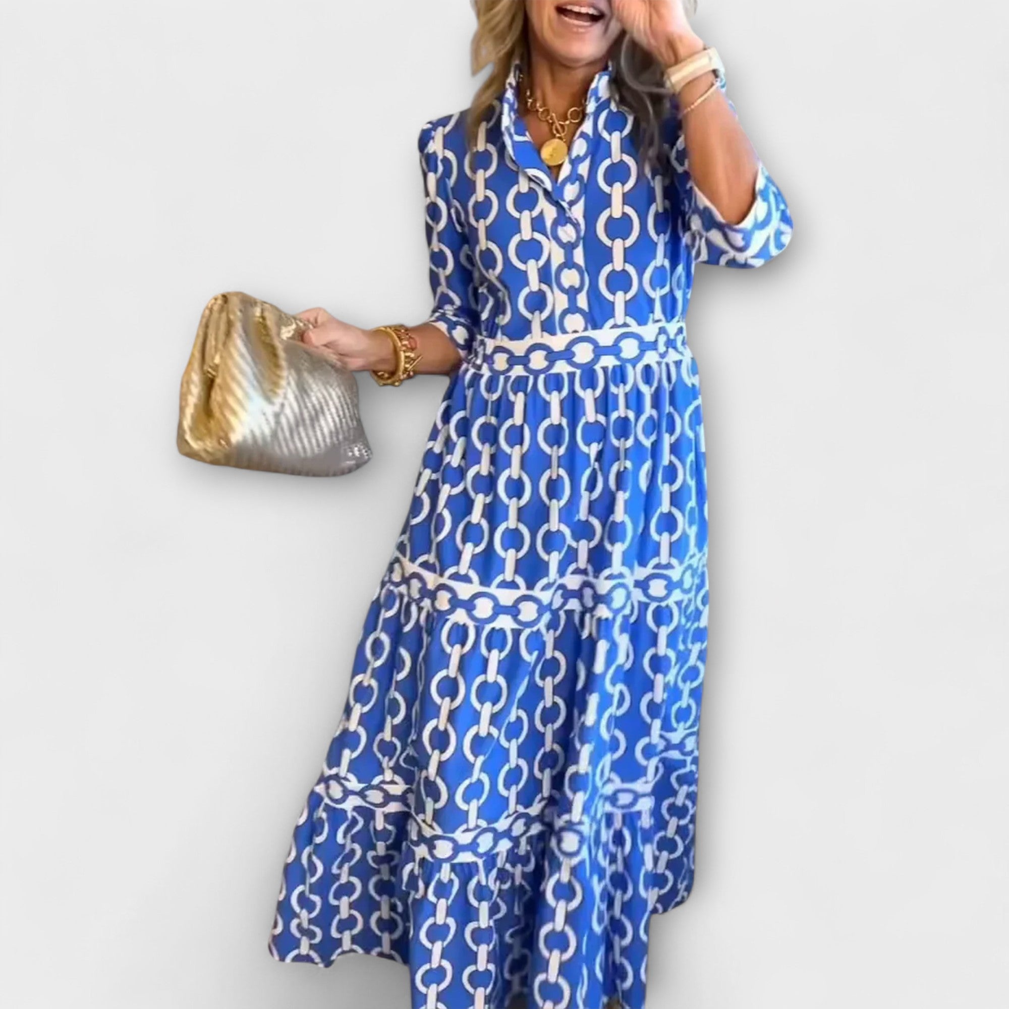 Juliana | Midi-Kleid mit Kettenmuster von Stefanie Berlin