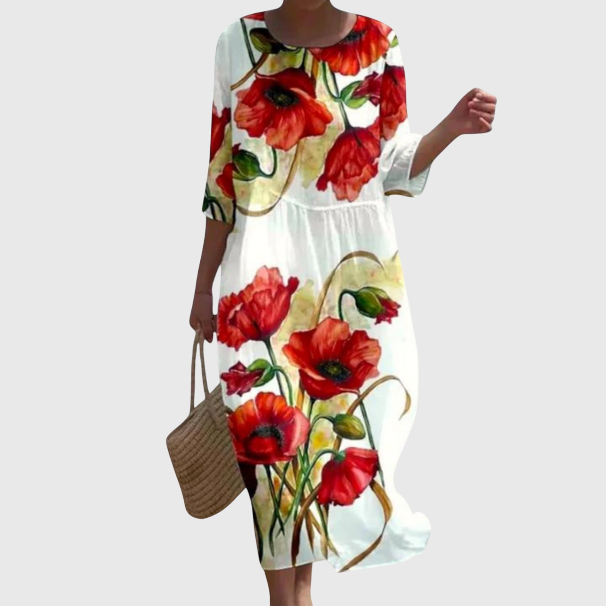 Simone | Elegantes Maxi-Blumenkleid - Ansicht 4