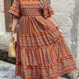 Janina - Fließendes Ethno-Kleid - Ansicht 3