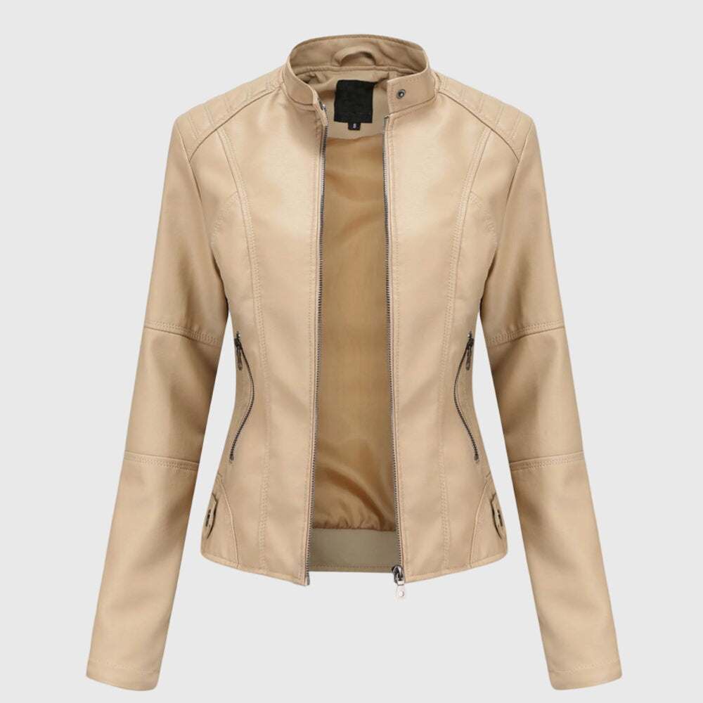 Giorgina™ - Elegante Lederjacke für Frauen - Ansicht 4