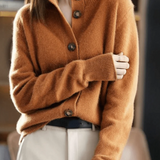 Claire | Kaschmir Cardigan im Retro-Stil - Ansicht 8
