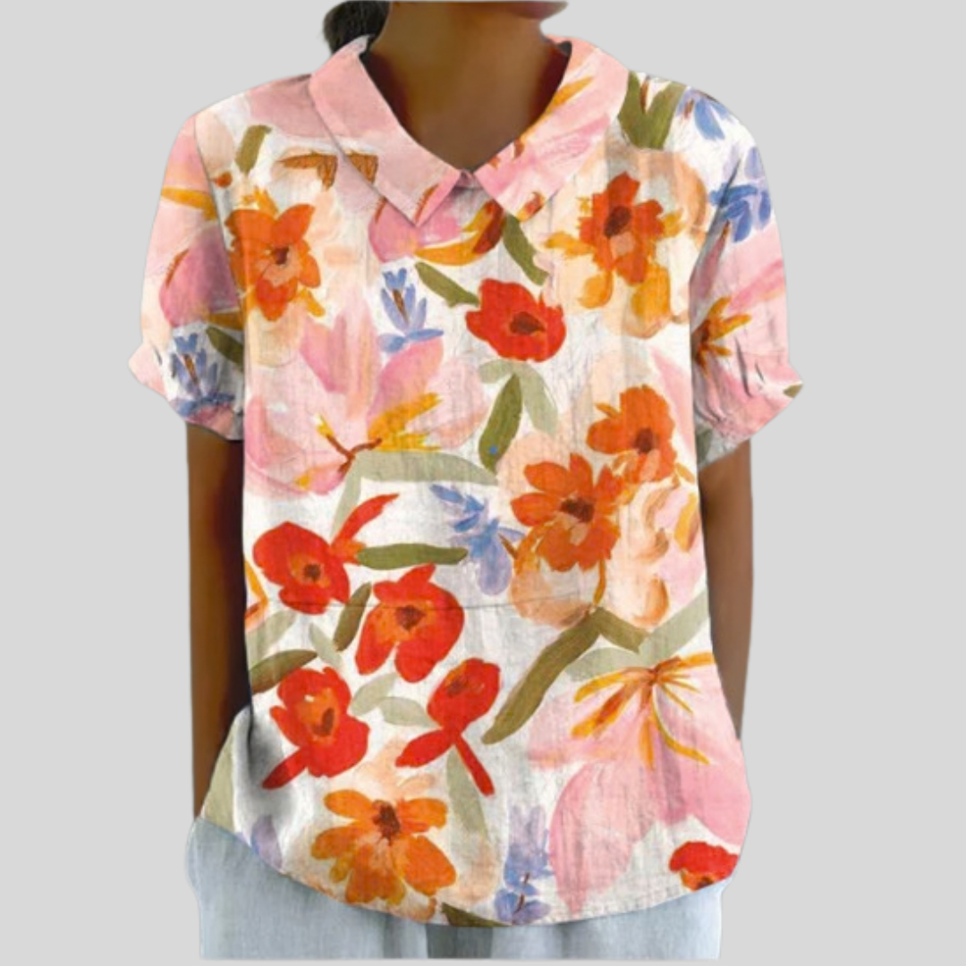 Blumiges Elegantes Oberteil von Stefanie Berlin