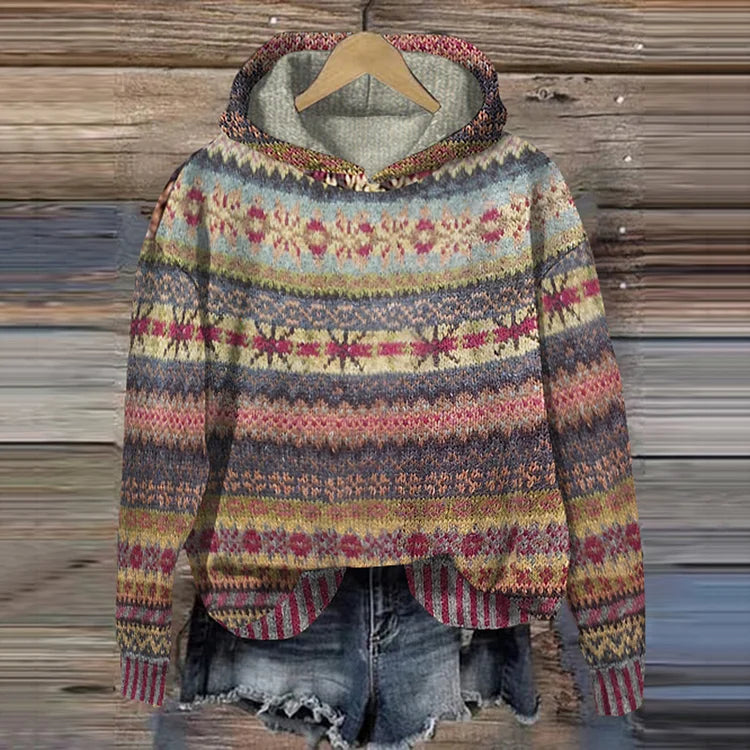 Gaby | Retro-Sweatshirt im Ethno-Stil - Ansicht 2