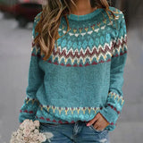 Regina | Pullover mit Retro-Wellenmuster - Ansicht 2