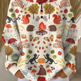 Petra | Waffelstrick-Pullover mit Herbstmotiven | Stefanie Berlin